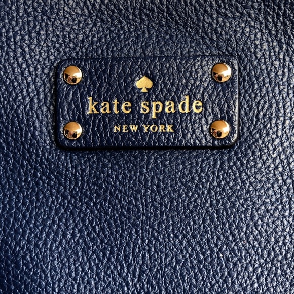 Kate Spade Blue Leather Shoulder Bag - Picture 6 of 9